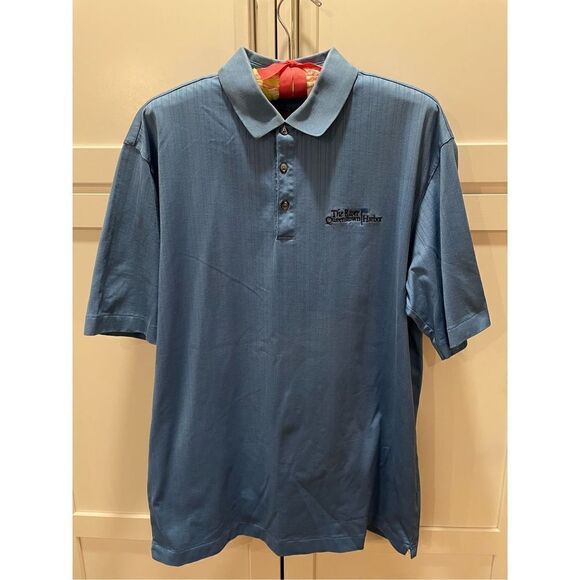 Tiger Woods Collection The River Course at Queenstown Harbor Dri-Fit Polo Sz L - Picture 1 of 8